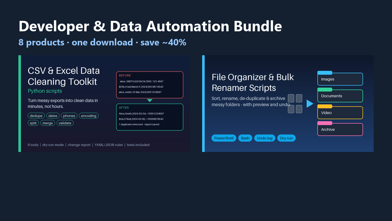Developer & Data Automation Bundle